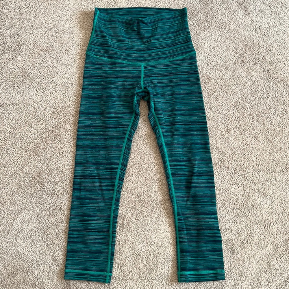 Lululemon Wunder Under Crop High Rise Legging Sz 4